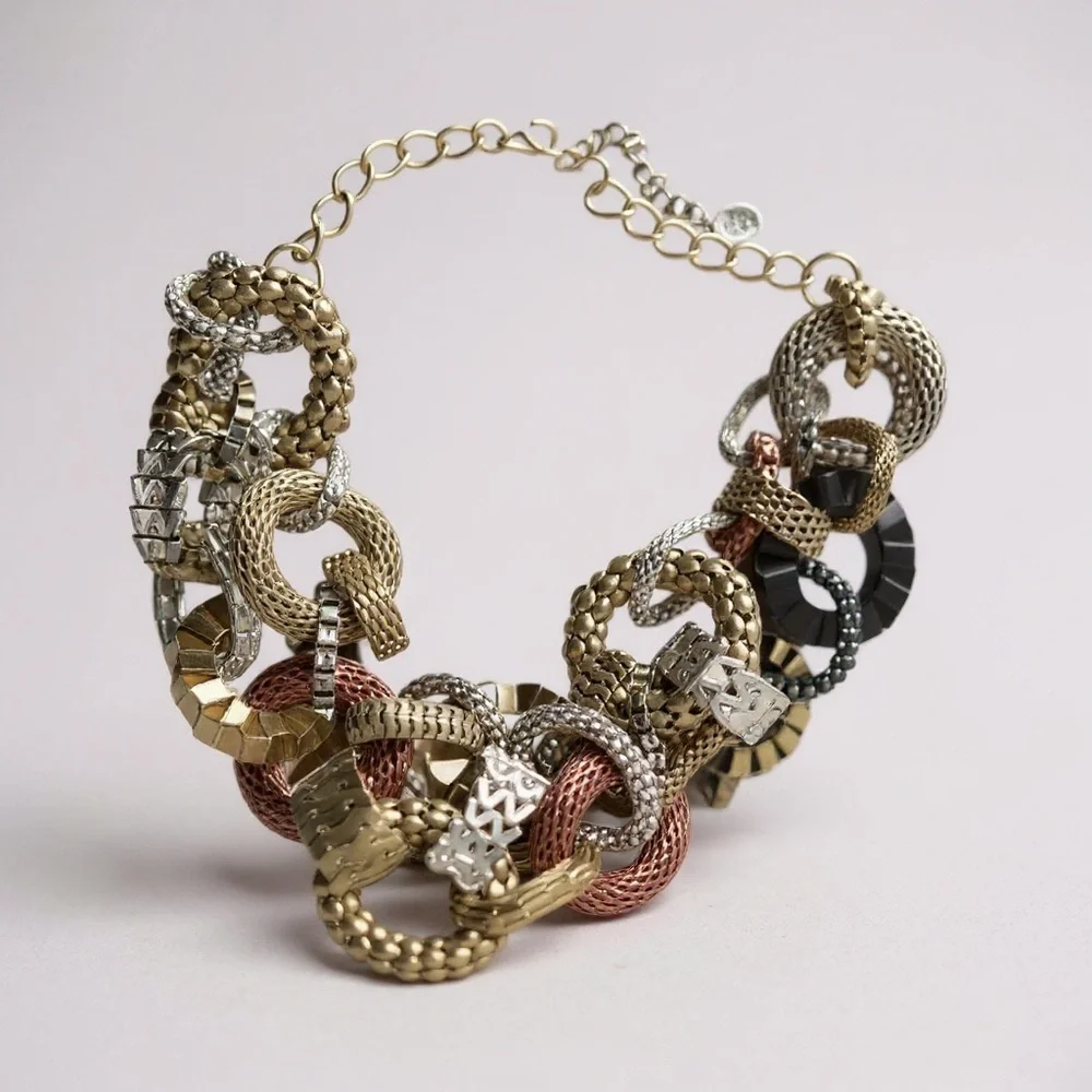 Chic Multicolor Chain Necklace - Picture 2 of 2